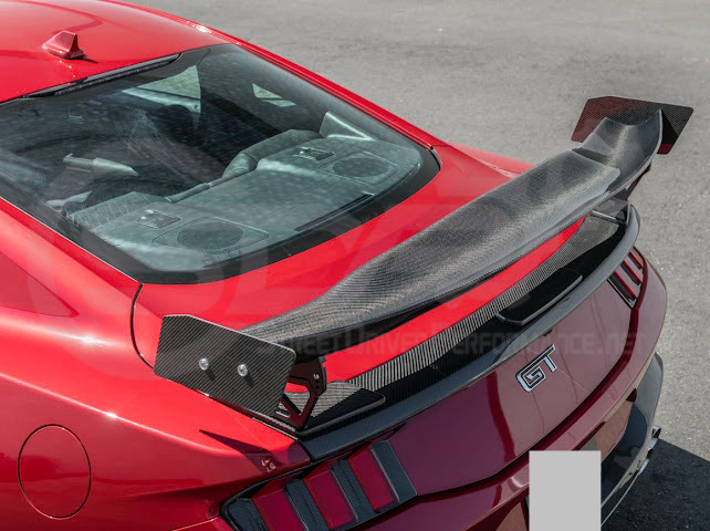 2024-UP FORD MUSTANG S650 COUPE | APR STYLE CARBON FIBER REAR HIGH WING SPOILER