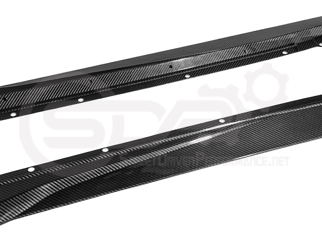 2023-UP CHEVROLET CORVETTE C8 Z06 & E-RAY | SDP PERFORMANCE TRACK STYLE CARBON FIBER SIDE SKIRTS ROCKER PANEL GROUND EFFECTS