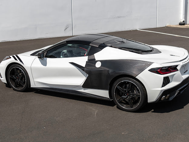 2020+ CHEVROLET CORVETTE C8 SIDE SKIRTS ROCKER PANELS GROUND EFFECTS