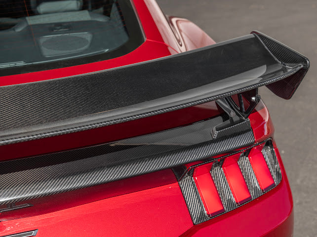 2024-UP MUSTANG S650 | CARBON FIBER GT500 REAR HIGH WING SPOILER