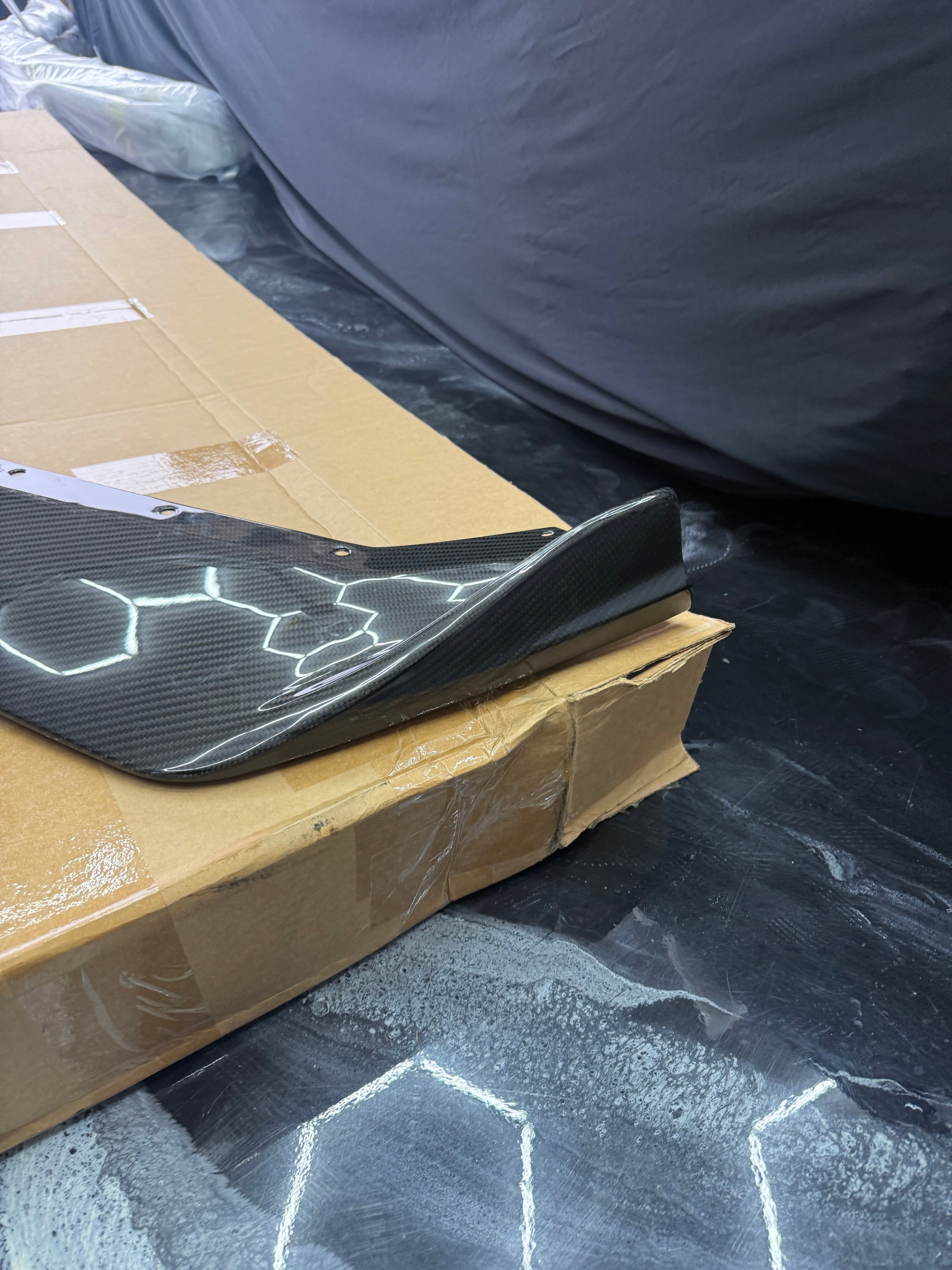 *USED* 2019 CHEVROLET CORVETTE C7 ZR1 CARBON FIBER FRONT LIP SPLITTER GROUND EFFECTS