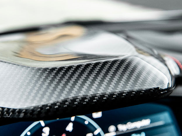 2020+ CHEVROLET CORVETTE C8 CARBON FIBER UPPER DASHBOARD PAD INSTRUSMENT PANEL COVER