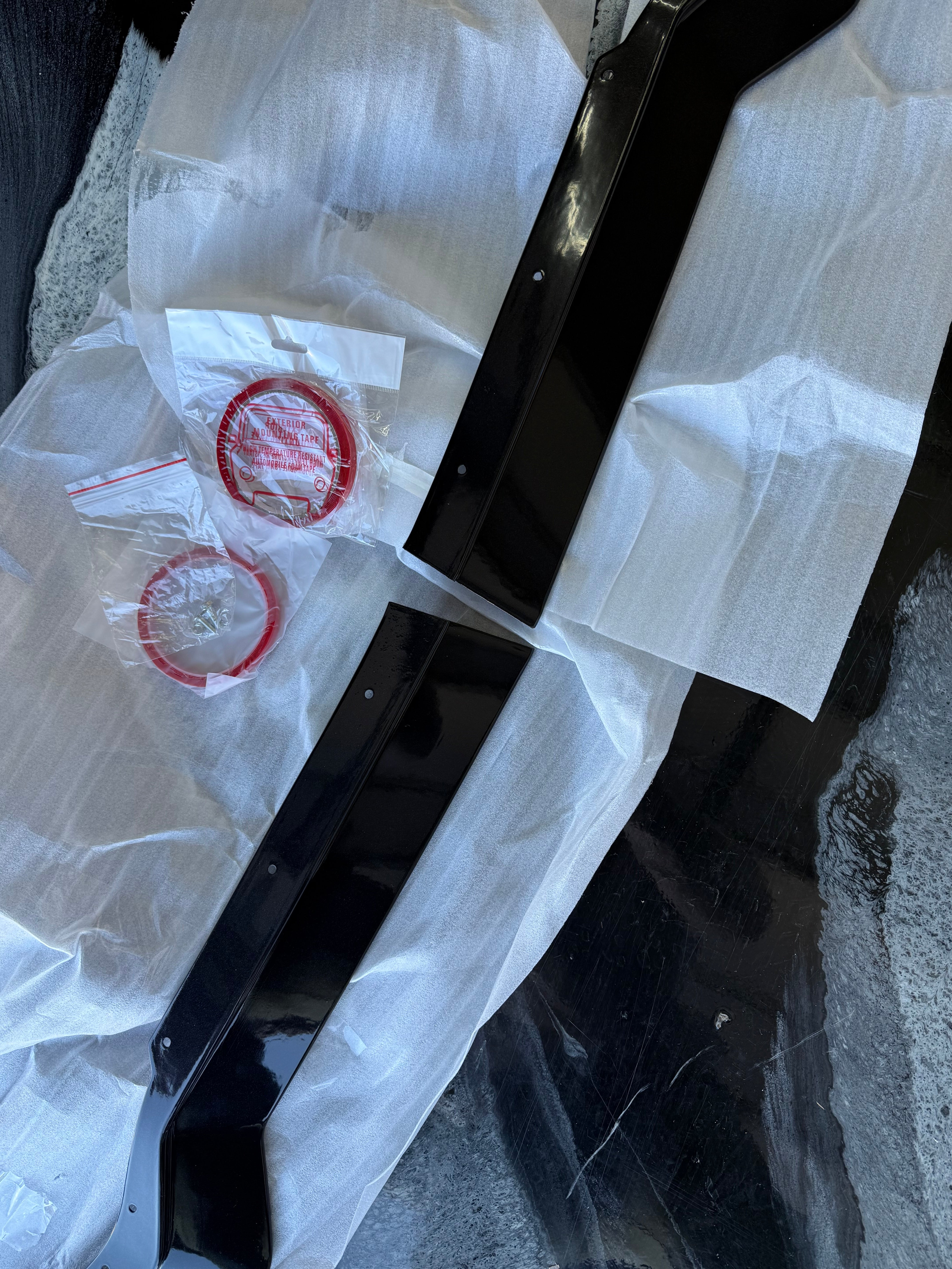 *OPEN BOX-DISCOUNTED* 2020+ C8 Corvette Stingray & Z51 |"5VM Style" CARBON FLASH 2-Piece Splitter / Lip Ground Effects