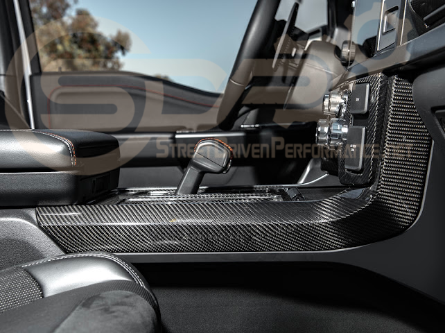 2021-UP FORD F-150 | FACTORY STYLE CARBON FIBER CENTER CONSOLE SIDE PANELS TRIM COVER PAIR