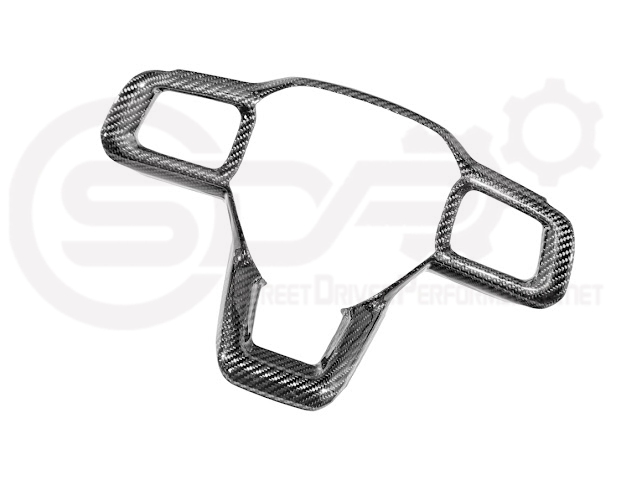 2024-Up Ford Mustang | Factory Style CARBON FIBER Tape On Steering Wheel Trim Full Cover