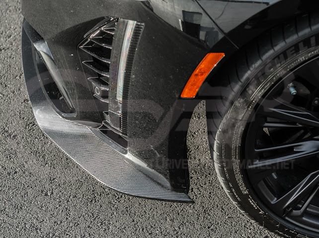 2022-PRESENT CADILLAC CT5-V BLACKWING SEDAN | FACTORY STYLE CARBON FIBER FRONT LIP SPLITTER GROUND EFFECTS