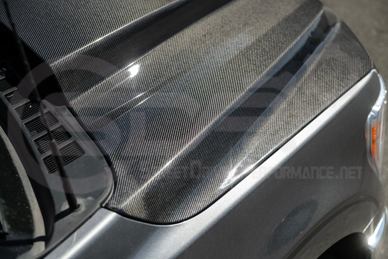 2021-UP FORD F-150 | SDP PERFORMANCE STYLE CARBON FIBER FRONT COWL HOOD