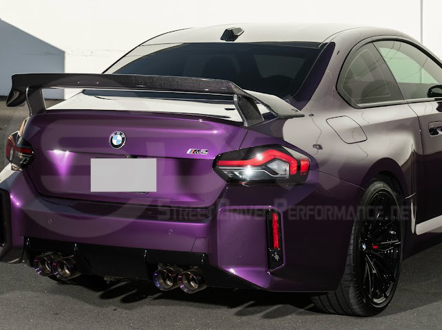 2023-UP BMW G87 M2 | M PERFORMANCE TRACK CARBON FIBER REAR HIGH WING SPOILER