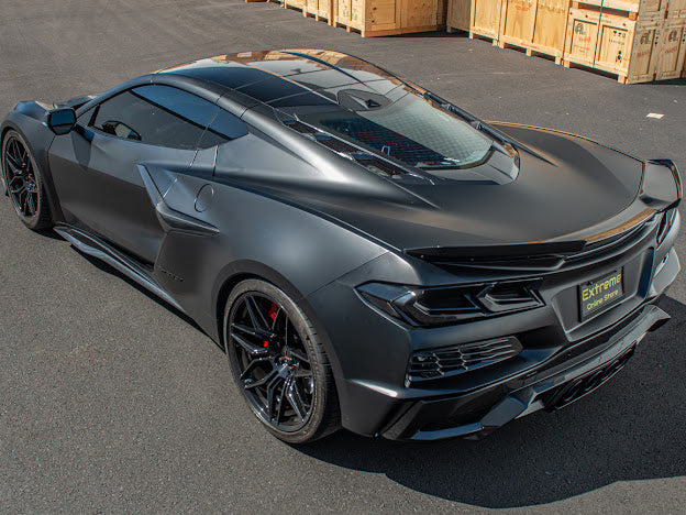 2023+ CORVETTE C8 E-RAY / Z06 | CARBON FIBER SIDE FENDER VENT DOOR TRIM REPLACEMENT PAIR
