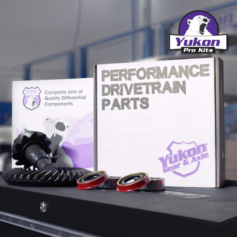 Yukon Gear 8.5in GM 4.11 Rear Ring & Pinion Install Kit Axle Bearings 1.625in Case Journal