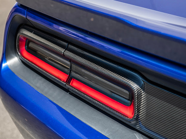 2015-2023 DODGE CHALLENGER | FACTORY STYLE CARBON FIBER REAR TAILLIGHT BAZEL COVER