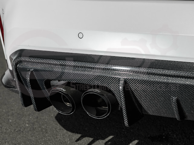 2021-PRESENT BMW G82/G83 M4 | 3D STYLE CARBON FIBER REPLACEMENT 3PCS REAR DIFFUSER APRON