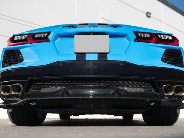 2020-Up Corvette C8 Stingray, Z51, & E-Ray | CARBON FLASH METALLIC Rear Bumper *ADD-ON* Diffuser Lip