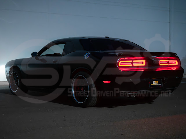 2008-2014 DODGE CHALLENGER | FACELIFTED SEQUENTIAL SIGNAL LED CLEA REAR TAILLIGHTS (PAIR)