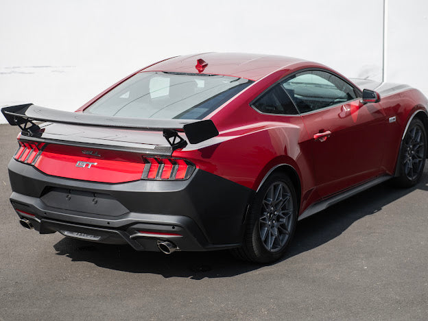 2024-Up Ford Mustang S650 | Factory Style PRIMED BLACK Rear Bumper Cover Replacement