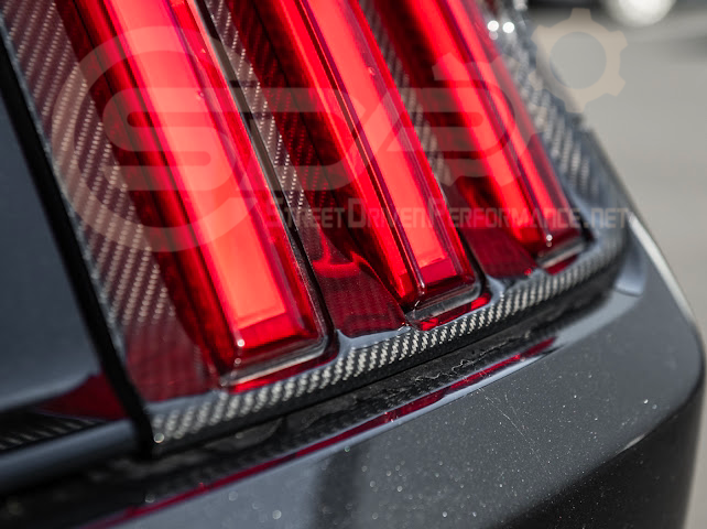2018-2023 Ford Mustang | DRY CARBON FIBER Rear Tail Light Trim Bezel Cover Pair