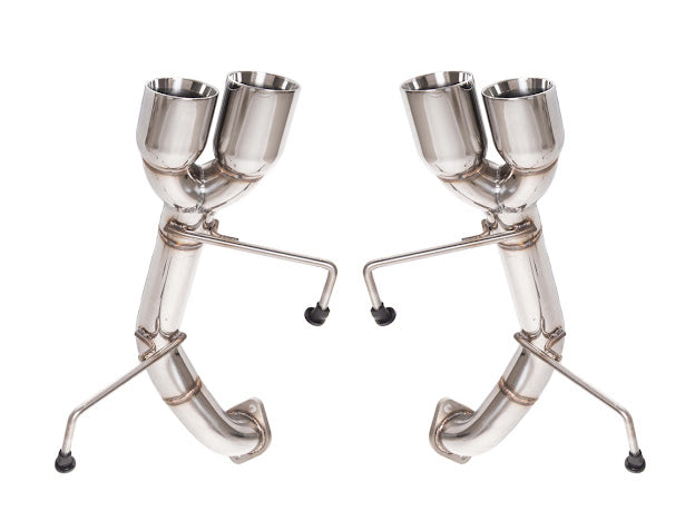 2011-2014 SUBARU IMPREZA WRX / STI | MUFFLER DELETE AXLE BACK QUAD EXHAUST (CHROME OR BURNT BLUE TIPS)