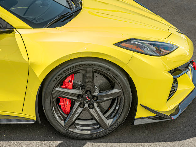 2020+ CHEVROLET CORVETTE C8 Z06 & E-RAY | MATTE BLACK XL EXTENDED FRONT SPLASH GUARD