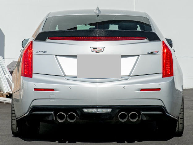 2016 - 2019 Cadillac ATS-V Sedan | Carbon Fiber SDP Style Rear Trunk Lid Spoiler Wing