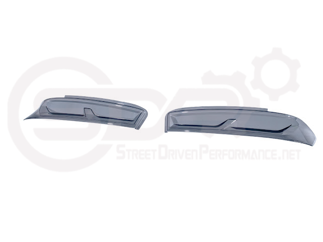 2016-2018 CHEVROLET CAMARO | SMOKE TINTED REAR TAIL LIGHT TRIM BEZEL COVER PAIR