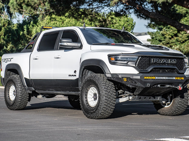 2019-UP RAM 1500 TRX CARBON FIBER FRONT UPPER GRILLE TRIM SURROUNDING