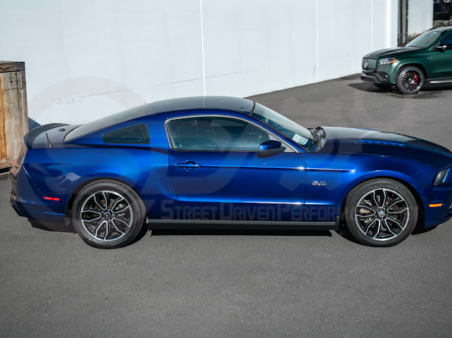 2010-2014 FORD S197 MUSTANG | GT500 STYLE SIDE SKIRTS EXTENSION PAIR ROCKER PANELS GROUND EFFECTS