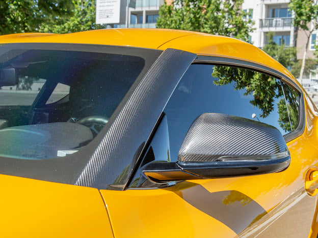 2020-Up Toyota GR Supra A90 A91 |JDM Factory Style CARBON FIBER A-Pillar Panel Cover