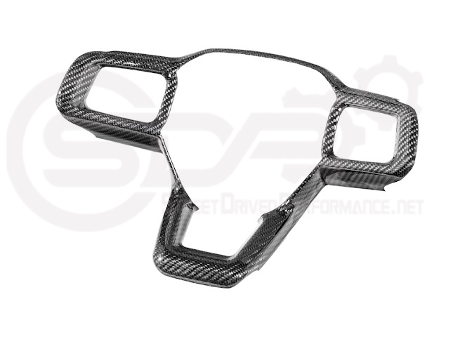 2024-Up Ford Mustang | Factory Style CARBON FIBER Tape On Steering Wheel Trim Full Cover