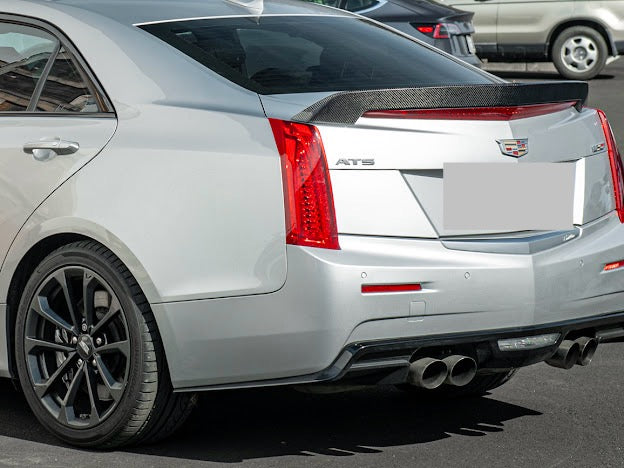 2016 - 2019 Cadillac ATS-V Sedan | Carbon Fiber SDP Style Rear Trunk Lid Spoiler Wing