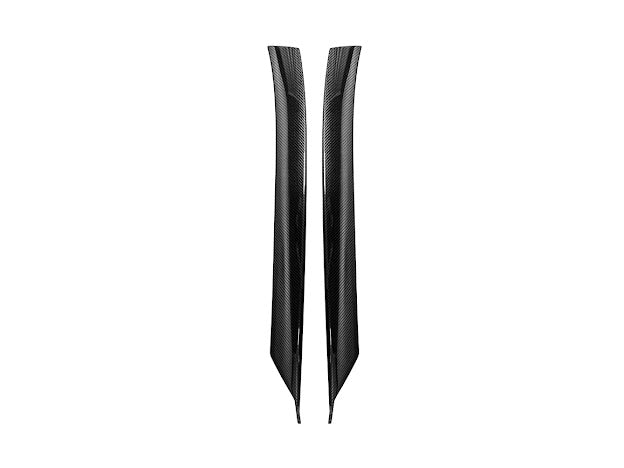 2020+ CHEVROLET CORVETTE C8 CARBON FIBER SIDE WINDOW A-PILLAR VENT COVER TRIM