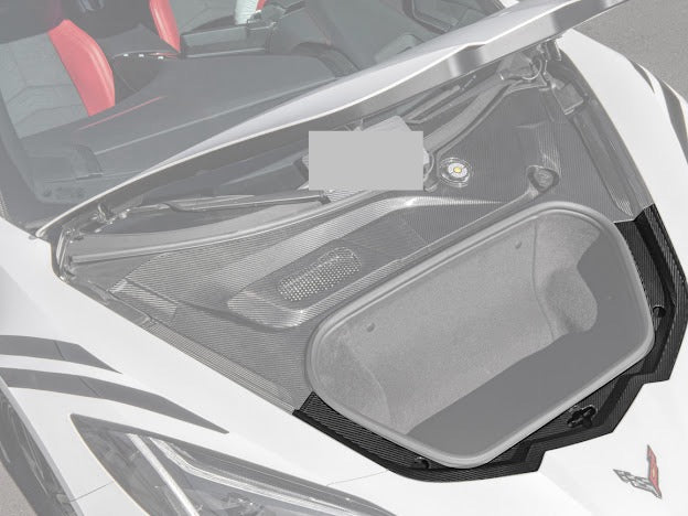 2020+ C8 Corvette - CARBON FIBER FRONT TRUNK TRIM KIT REPLACEMENT