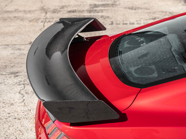 2024-UP MUSTANG S650 | CARBON FIBER GT500 REAR HIGH WING SPOILER