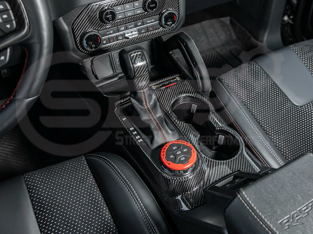 2021-UP FORD BRONCO CARBON FIBER GEAR SHIFT PANEL TRIM COVER