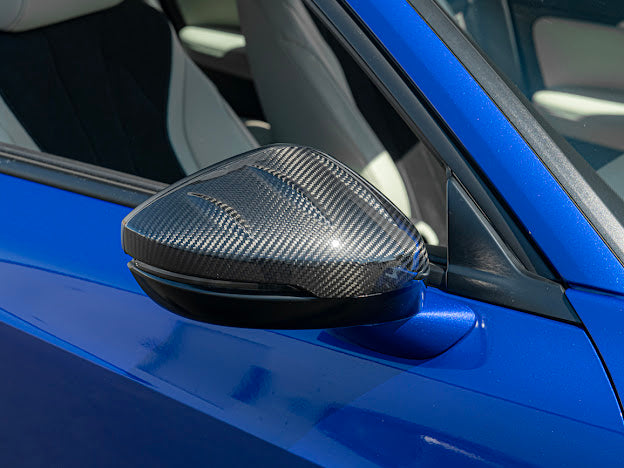 2023+ Acura Integra & 2022+ Honda Civic | JDM Mugen Style CARBON FIBER Side Mirror Covers Cap Replacement Clip-On (Pair)