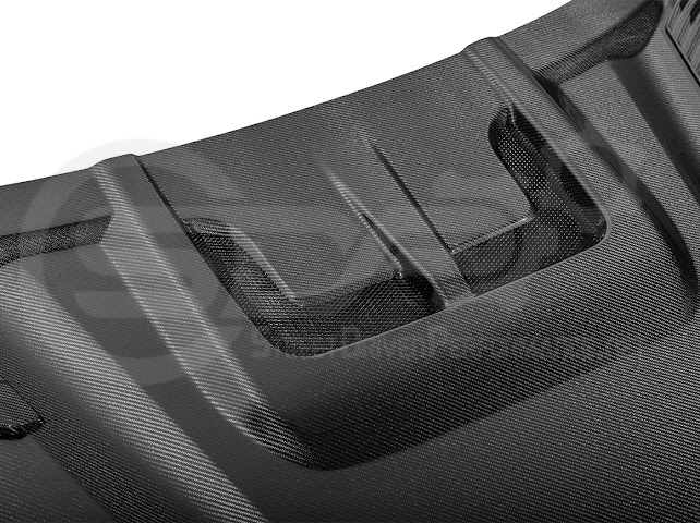 2022-UP TOYOTA TUNDRA | SDP CARBON FIBER FRONT VENTED HOOD WITH SIDE VENTS