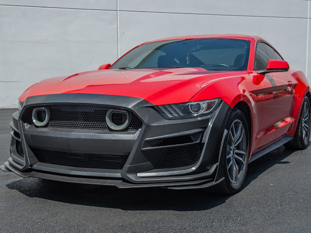 2015-17 FORD MUSTANG | GT500 CONVERSION FRONT BUMPER WITH LED GRILLE KIT