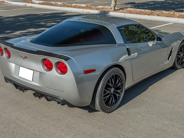 2005-2013 C6 Corvette - Extended ZR1 Style Rear Trunk Lid Spoiler Wing - for all models