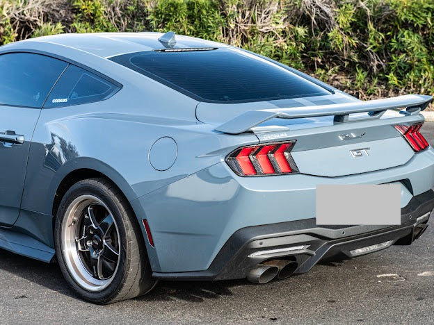 2024-UP FORD MUSTANG S650 | CARBON FIBER REAR TAIL LIGHT TRIM BEZEL COVERS PAIR