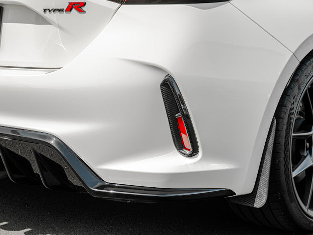 2023-Up Honda Civic FL5 Type-R  | JDM Style CARBON FIBER Rear Hatch Vent Trim Replacement (Pair)