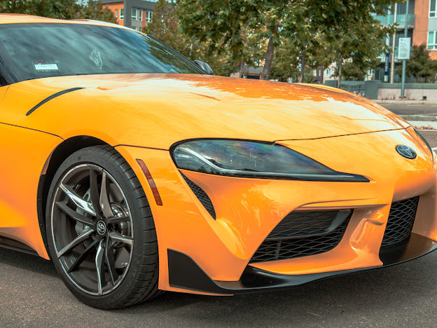 2020-Up Toyota GR Supra A90 A91 | SDP Performance Style CARBON FIBER Front Hood Duct Vent Cover (Pair)