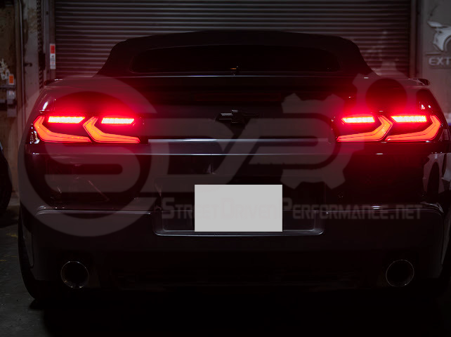 2014-2015 CHEVROLET CAMARO | GM C8 CORVETTE STYLE SEQUENTIAL SIGNAL LED REAR TAILLIGHT PAIR (CLEAR OR SMOKE TINTED LENSES)