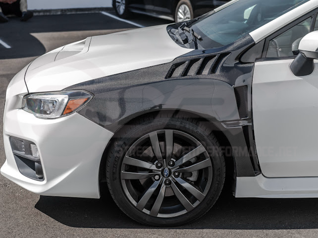 2015-2021 SUBARU WRX / STI | JDM STYLE CARBON FIBER SIDE VENTED FENDERS (PAIR)