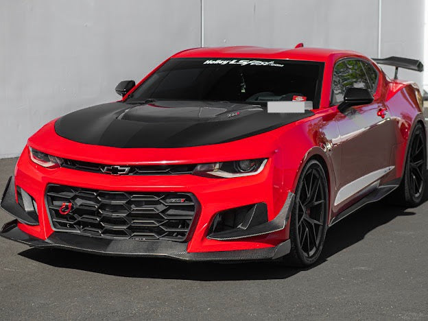 2017-UP CAMARO ZL1 1LE FRONT AIR DUCT BEZELS & CANARDS DIVE PLANES