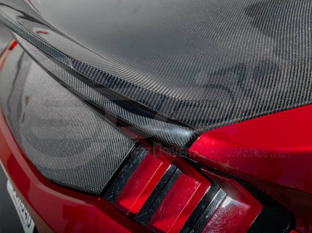 2024-Up Ford Mustang S650 | Factory Integrated Ducktail Style Carbon Fiber Replacement Rear Trunk Lid
