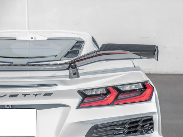 2020+ CORVETTE C8 Z06 | CARBON FIBER HIGH WING SPOILER *ADD-ON* WICKERBILL PAIR