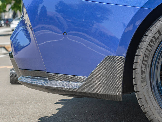 2021-Up BMW G82 / G83 M4 | M-Performance Style CARBON FIBER Rear Apron Lip Splitter Ground Effects (Pair)