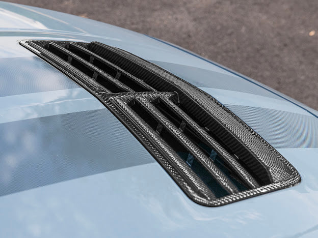 2024-UP FORD MUSTANG S650 | CARBON FIBER FRONT UPPER HOOD VENT INSERT