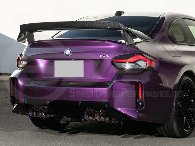 2023-UP BMW G87 M2 | M PERFORMANCE TRACK CARBON FIBER REAR HIGH WING SPOILER