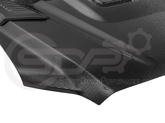 2022-UP TOYOTA TUNDRA | SDP CARBON FIBER FRONT VENTED HOOD WITH SIDE VENTS