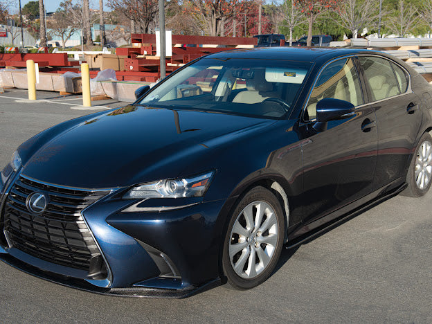 2016-2020 Lexus GS-Series JDM Lexon Style CARBON FIBER Front Bumper Lip Splitter